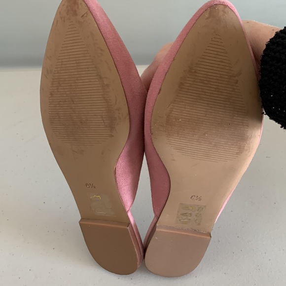 Madewell Remi Slip On Suede Mule Pink Size 6.5 - Picture 9 of 9